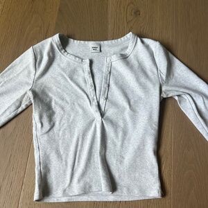 Aritzia SUNDAY BEST longleese button top